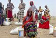 A food distribution point in Ethiopia