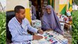 In Somalia, Aisha places order with food vendor