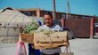 Baktygul with her herbs in Kyrgyz Republic. WFP