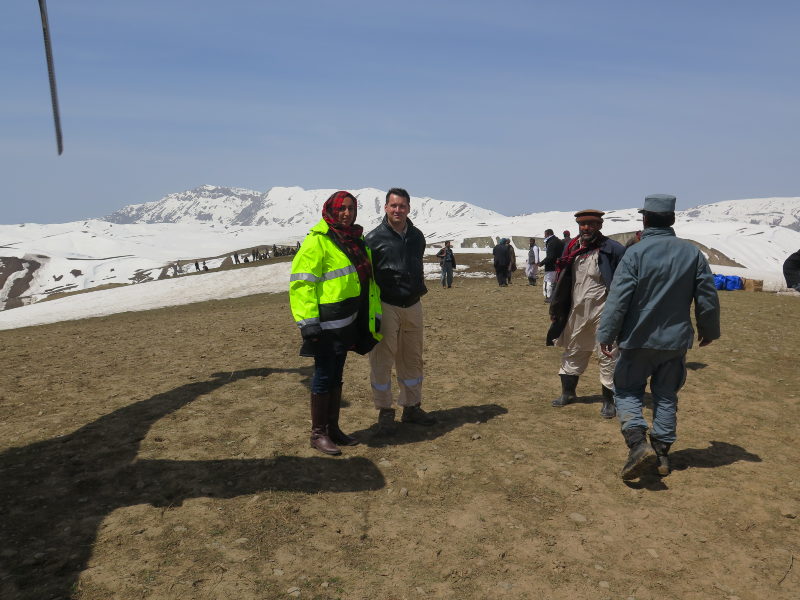 Karishma working in Afghanistan in 2010.