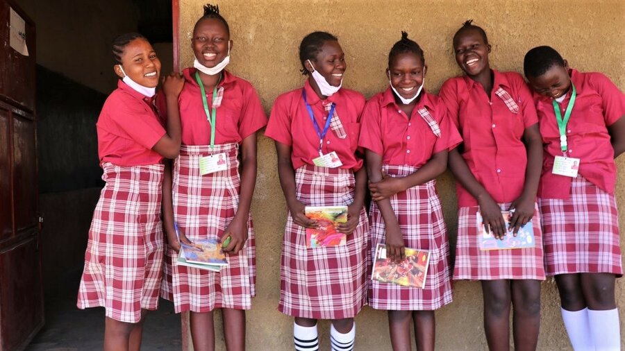 Poor healthcare in her community inspires Merlin (L) to pursue a career in medicine. Photo: WFP/Musa Mahadi