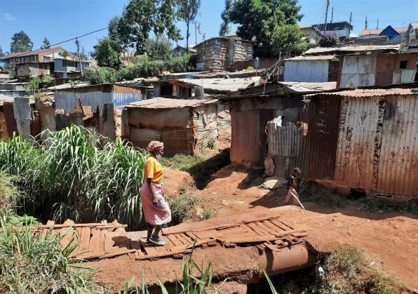 Leah Wairimu received four cash transfers from WFP and used the money to start a grocery business. Photo: WFP/Martin Karimi