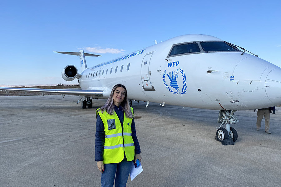 Working in airports is not only Rasha’s career, but it’s also part of her family’s history. Photo: WFP/Elie Rasho