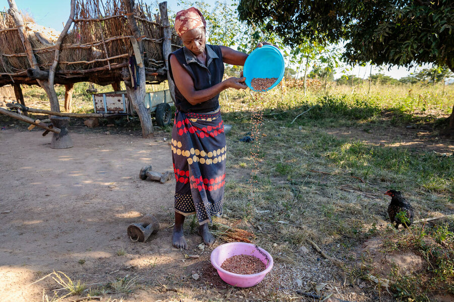 Another project beneficiary, Meselinah, has also planted drought-tolerant seeds and seen her harvests grow. Photo: WFP/Andy Higgins