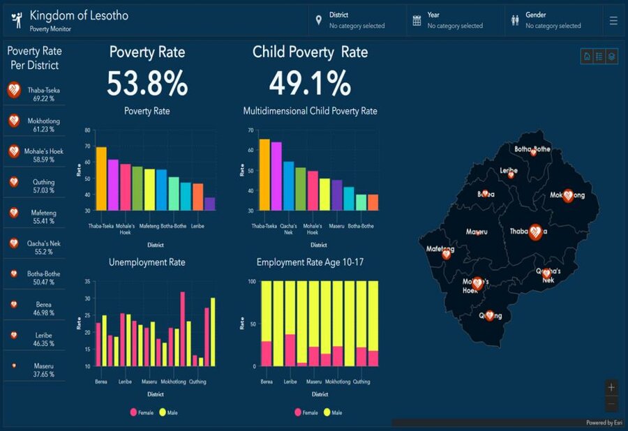 Geospatial Lesotho