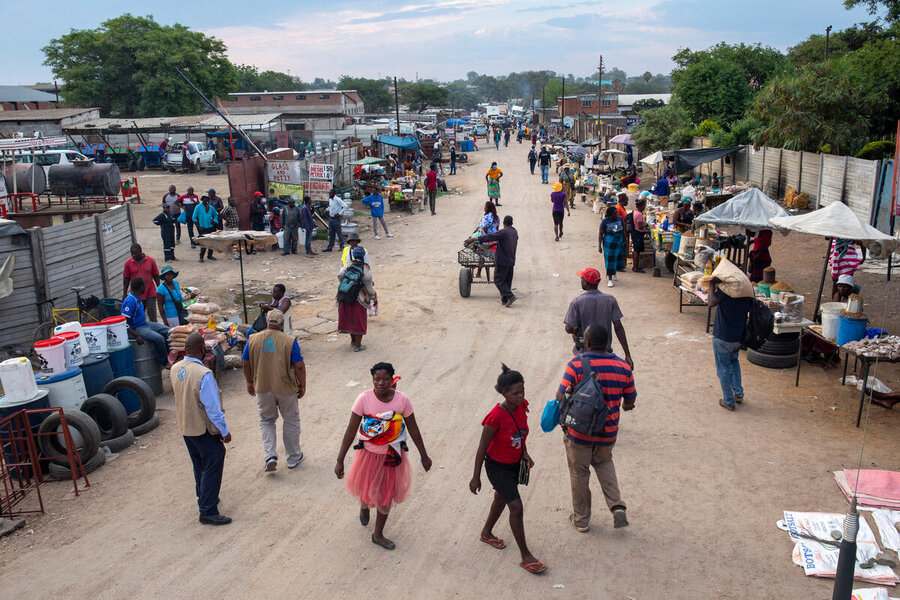A general view of the market at Erenkini in Bulawayo, Zimbabwe.