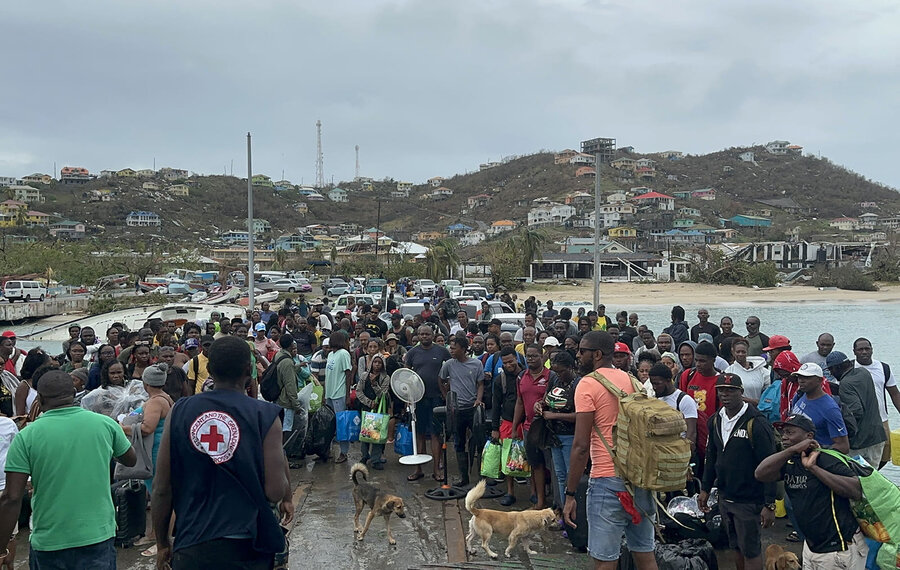 Saint Vincent and the Grenadines people after hurricane