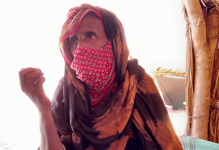 Al Roumat Ali says she needs access to more fertile land to farm. Photo: WFP/Nadji Magrigue