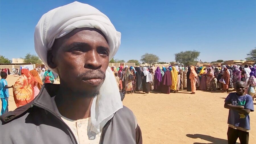 Sudanese refugee Abdoul Rassoul found shelter in Chad, but he says many like him are suffering from loss and hunger - despite WFP assistance. Photo: WFP/Sylvain Barral