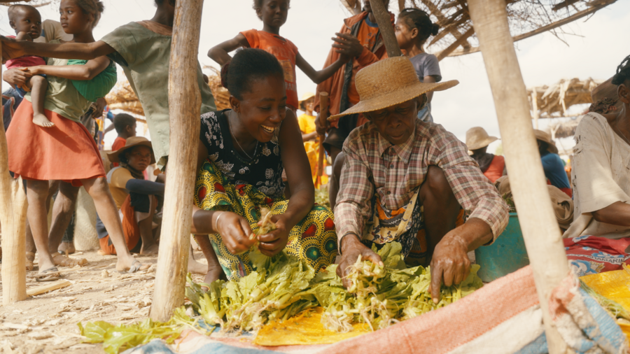 Mary Valesoa (L), here with her mother, believes the WFP rural transformation project will make her community self-sufficient. Photo: WFP