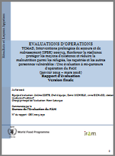 Chad PRRO 200713 Building Resilience, Protecting Livelihoods and Reducing Malnutrition of Refugees, Returnees and other Vulnerable People: An Operation Evaluation