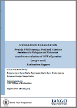 Rwanda PRRO 200744 Food and Nutrition Assistance To Refugees and Returnees: A mid-term Operation Evaluation