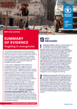 Summary of evaluation evidence: Targeting in Emergencies