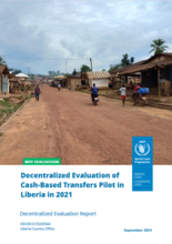 Liberia, Cash-Based Transfers Pilot 2021: Evaluation