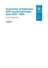 Evaluation of Tajikistan WFP Country Strategic Plan 2023-2026