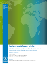 Central African Republic, Gender-Focused Thematic Evaluation