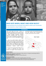 WFP India - Who eats When, What and How Much?