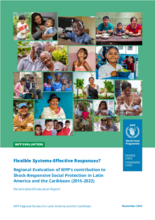 Regional Evaluation of WFP’s contribution to Shock-Responsive Social Protection in Latin America and the Caribbean (2015–2022)