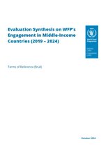 WFP’s Engagement in Middle-Income Countries (2019-2024): Evaluation Synthesis