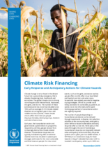 Climate Risk Financing: Early Response and Anticipatory Actions for Climate Hazards 