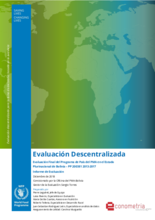Bolivia, Country Programme 200381: an evaluation