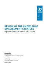 Knowledge Management Strategy, Regional Bureau Nairobi 2021-2023