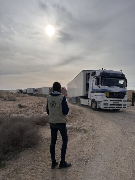 WFP Delivers First Aid Convoy From Jordan To Gaza. | World Food Programme