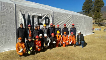 WFP disaster risk management team in Bhutan 