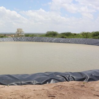 A WFP-supported water catchment site in Boodhley, Gabiley district. WFP/Fatima Hirsi