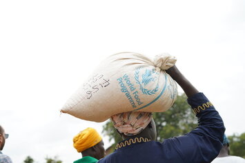 In kind distribution in Uganda