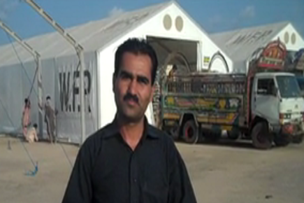 WFP warehouses set up for flood victims in Pakistan